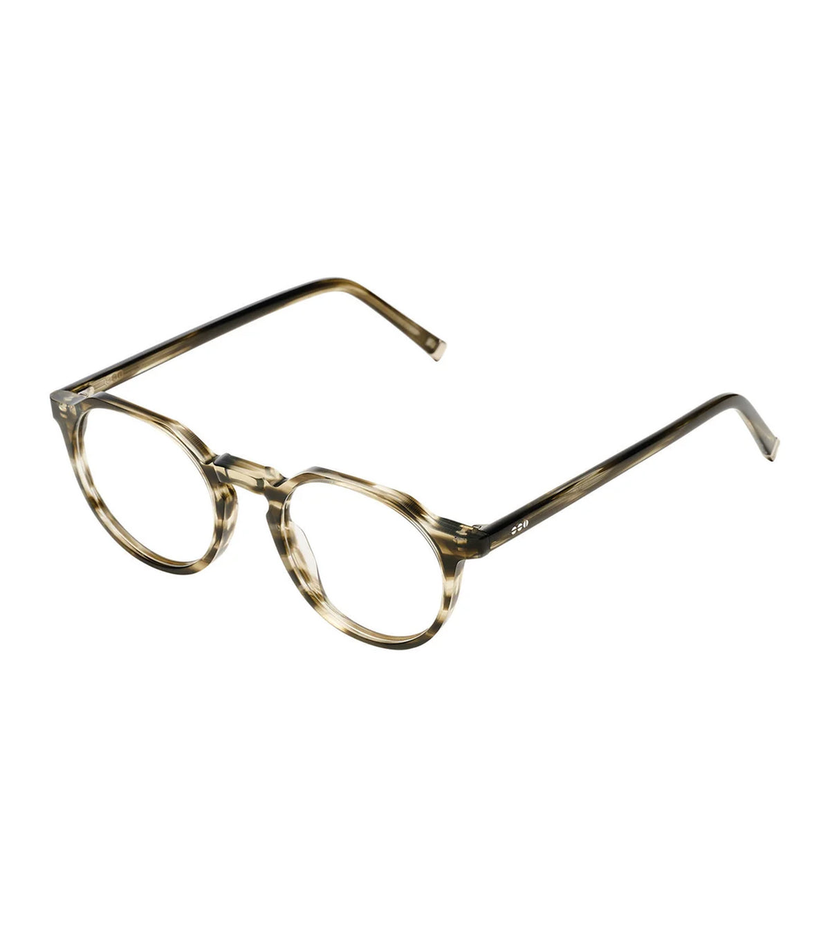 Komono Unisex Crystal Ash Round Optical Frames - KOM-O7978