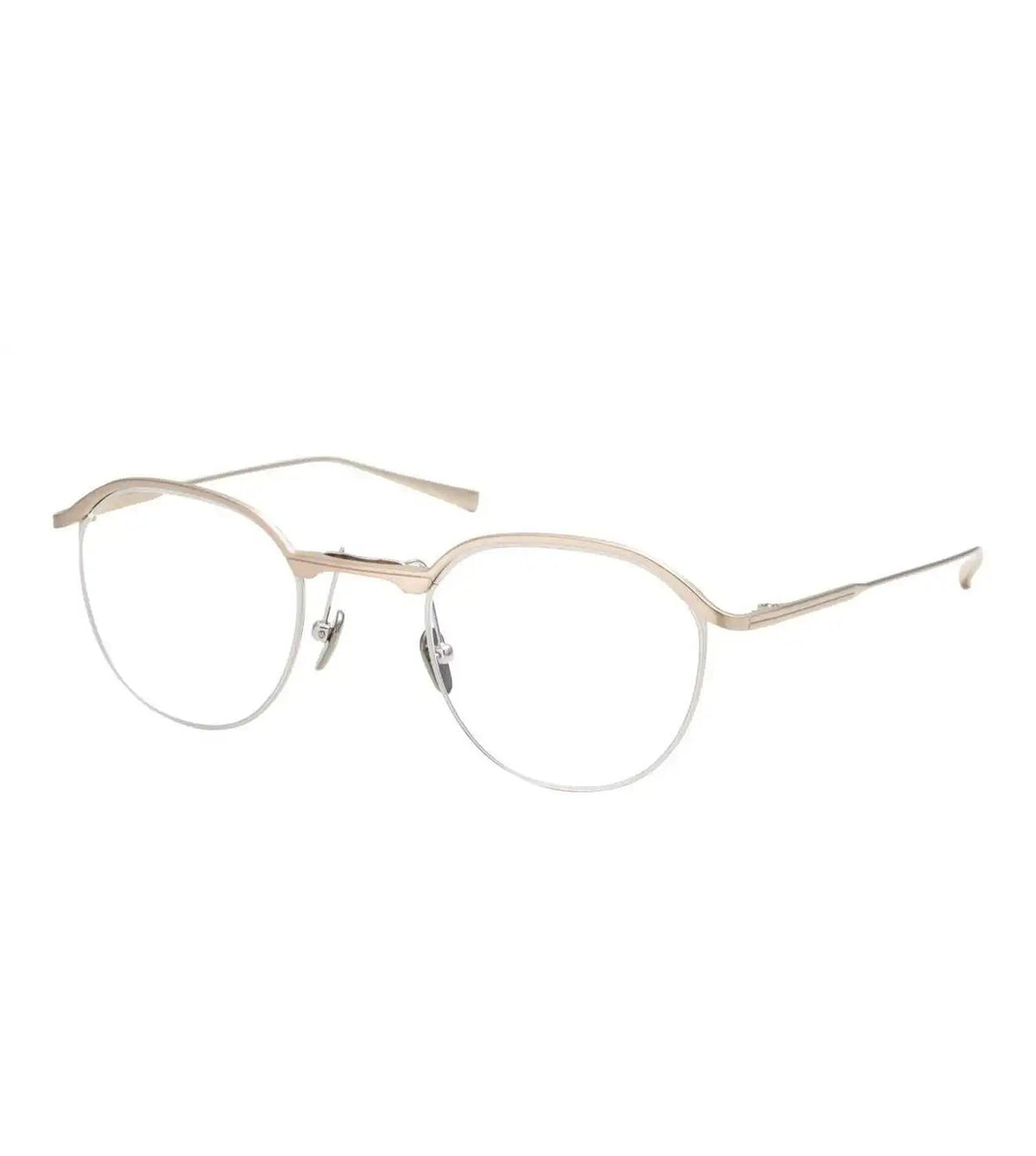 Masunaga STRATUS 21 GP/SILVER 47 Unisex Gold/Silver Round Optical Frames
