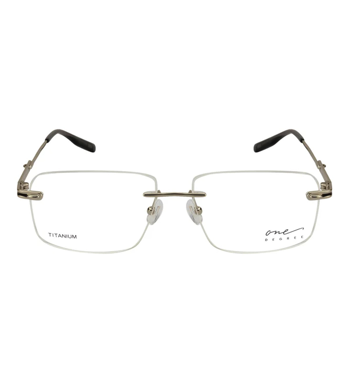 One Degree Unisex Gunmetal Geometric Optical Frames - OD1005 B1G3 56