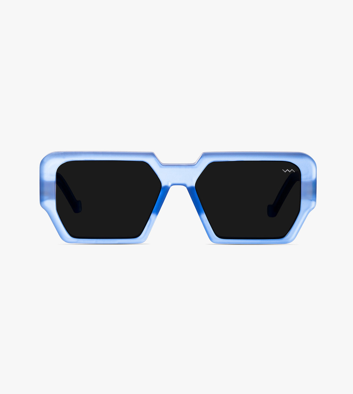 Vava WL0065CBM.140.55 Unisex Black Rectangle Sunglasses
