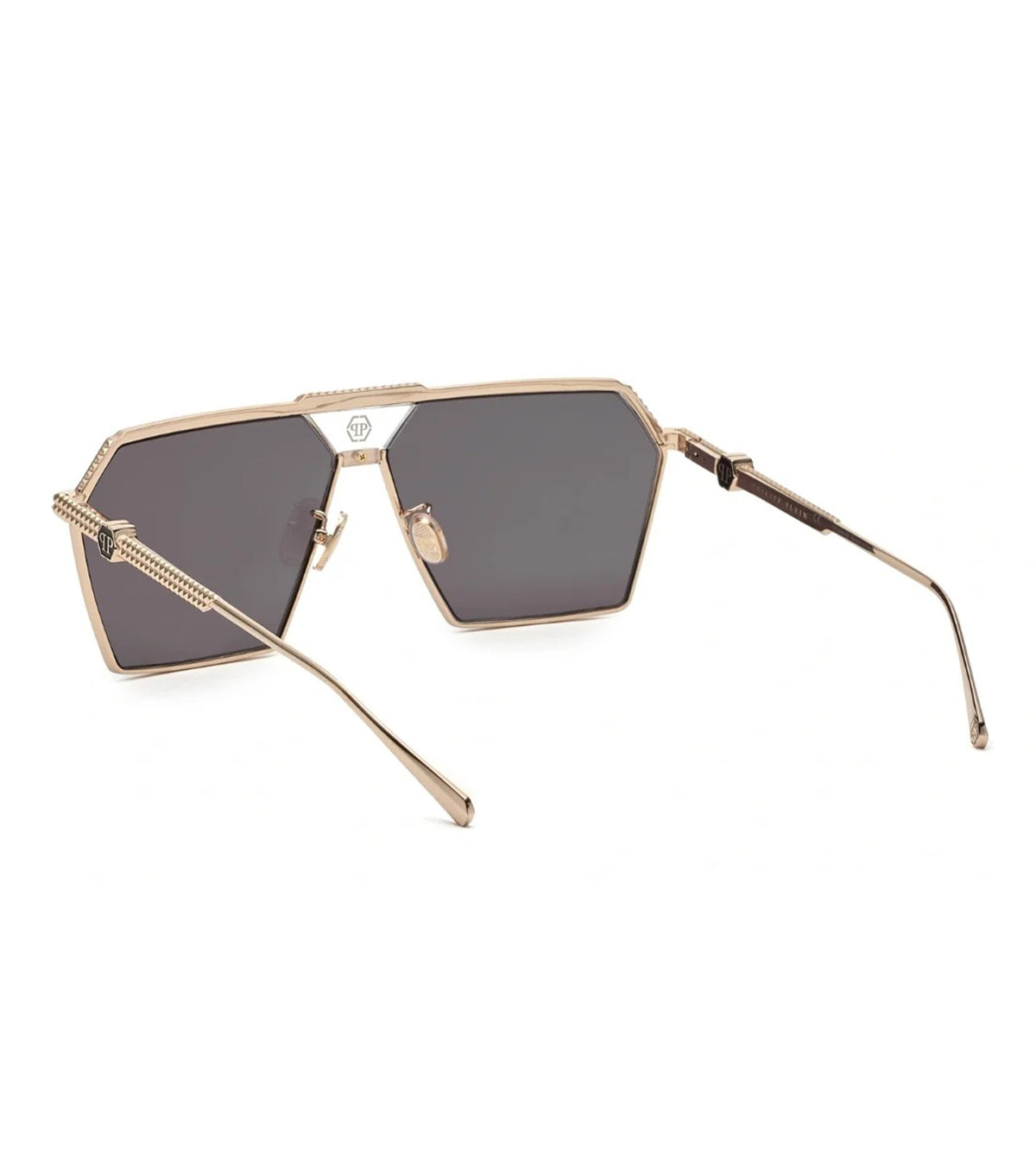 Philipp Plein SPP076M 66 301 Men's Grey Navigator Sunglasses