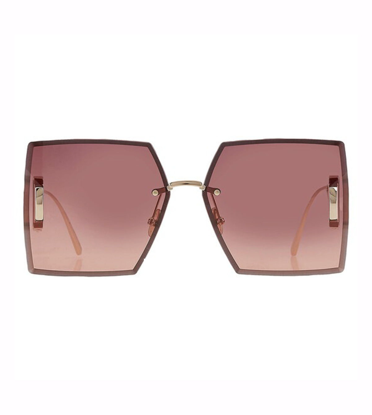 Dior CD40101U 64 C0F2 Women's Brown Rectangle Sunglasses