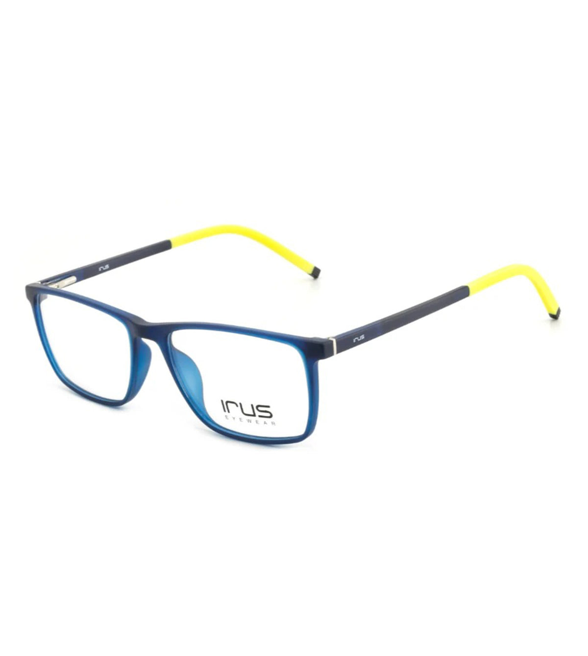 Irus Men's Matt Blue Rectangular Optical Frames - IRUS 3146 48 C1