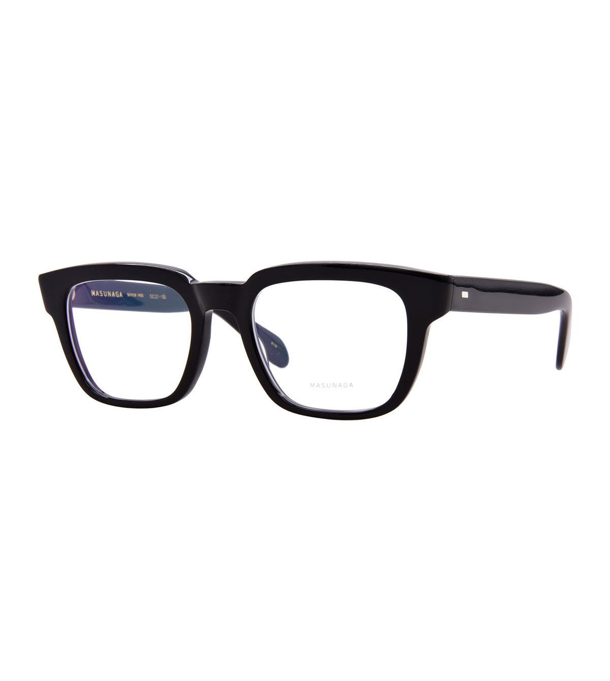 Masunaga KOKI 100 38 U-OLIVE 52 Unisex Olive Black Square Optical Frames alternate view