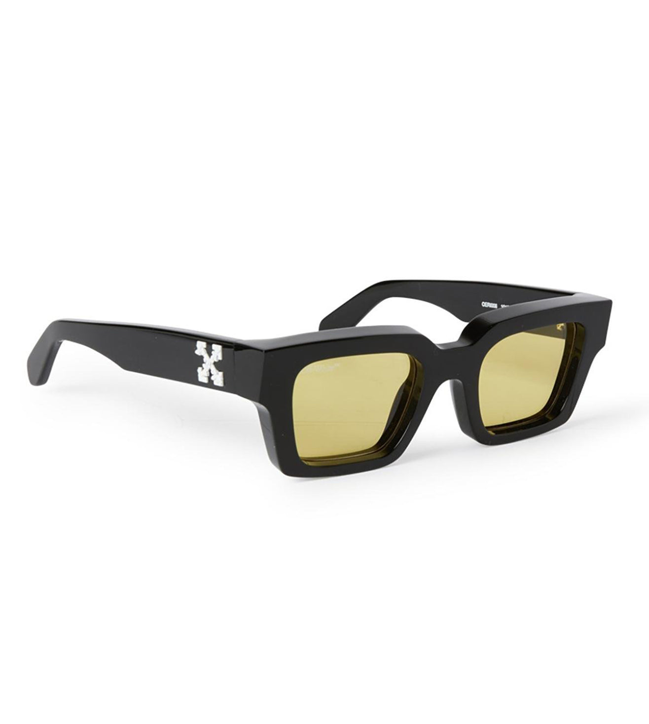 Off White Unisex Yellow Square Sunglasses OERI00841018-M