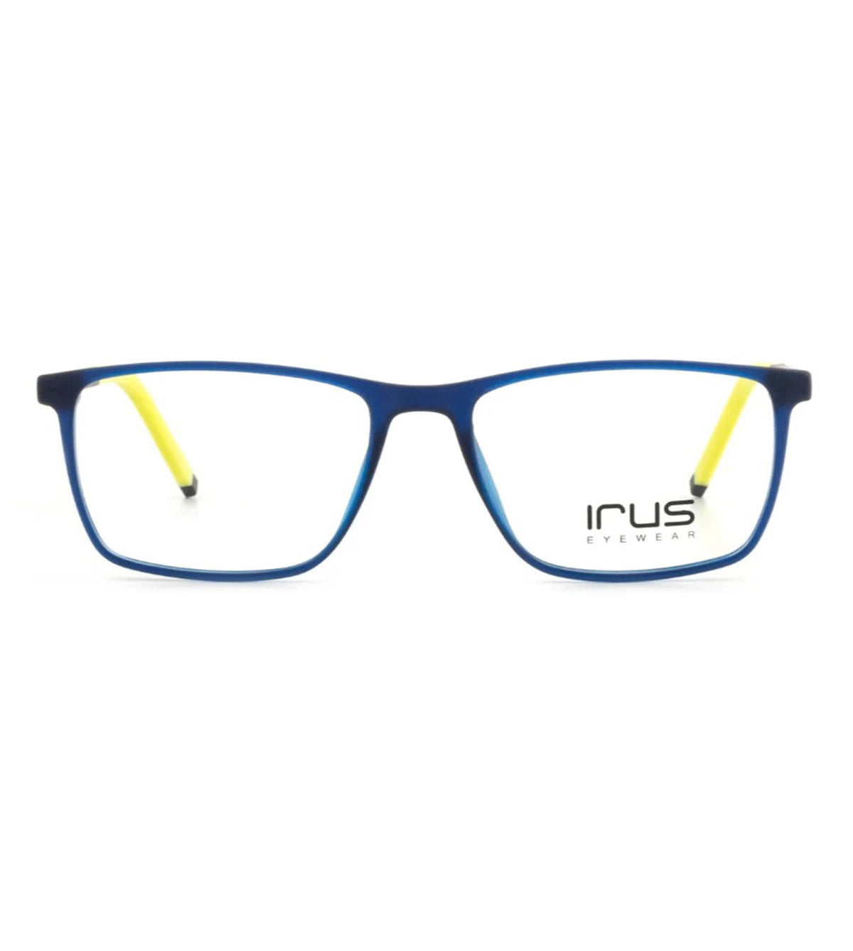 Irus Men's Matt Blue Rectangular Optical Frames - IRUS 3146 48 C1