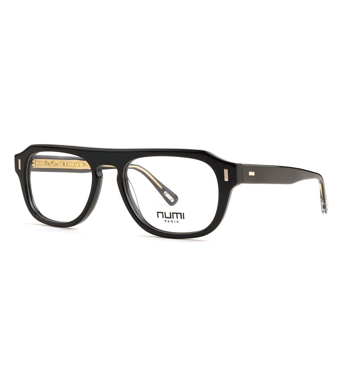 Numi Paris Men's Black Rectangle Optical Frames - NP2403-01-54