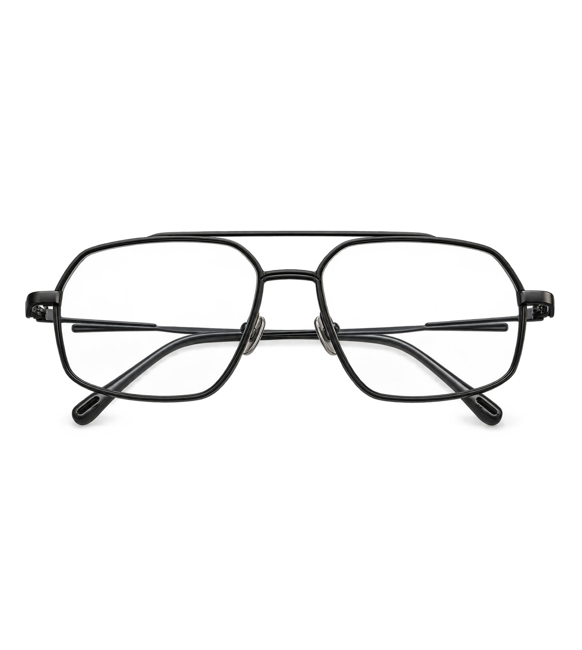 Capote Unisex Black Navigator Sunglasses - C007 GRAPHITE/BLACK