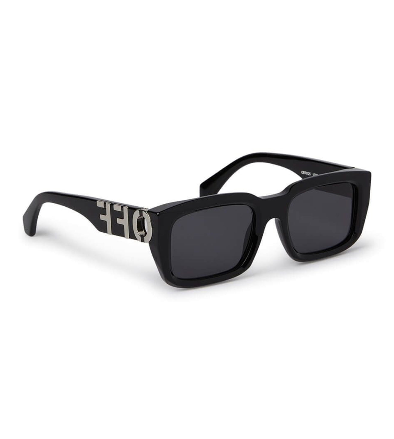 Off White Unisex Grey Rectangular Sunglasses OERI125S2411007