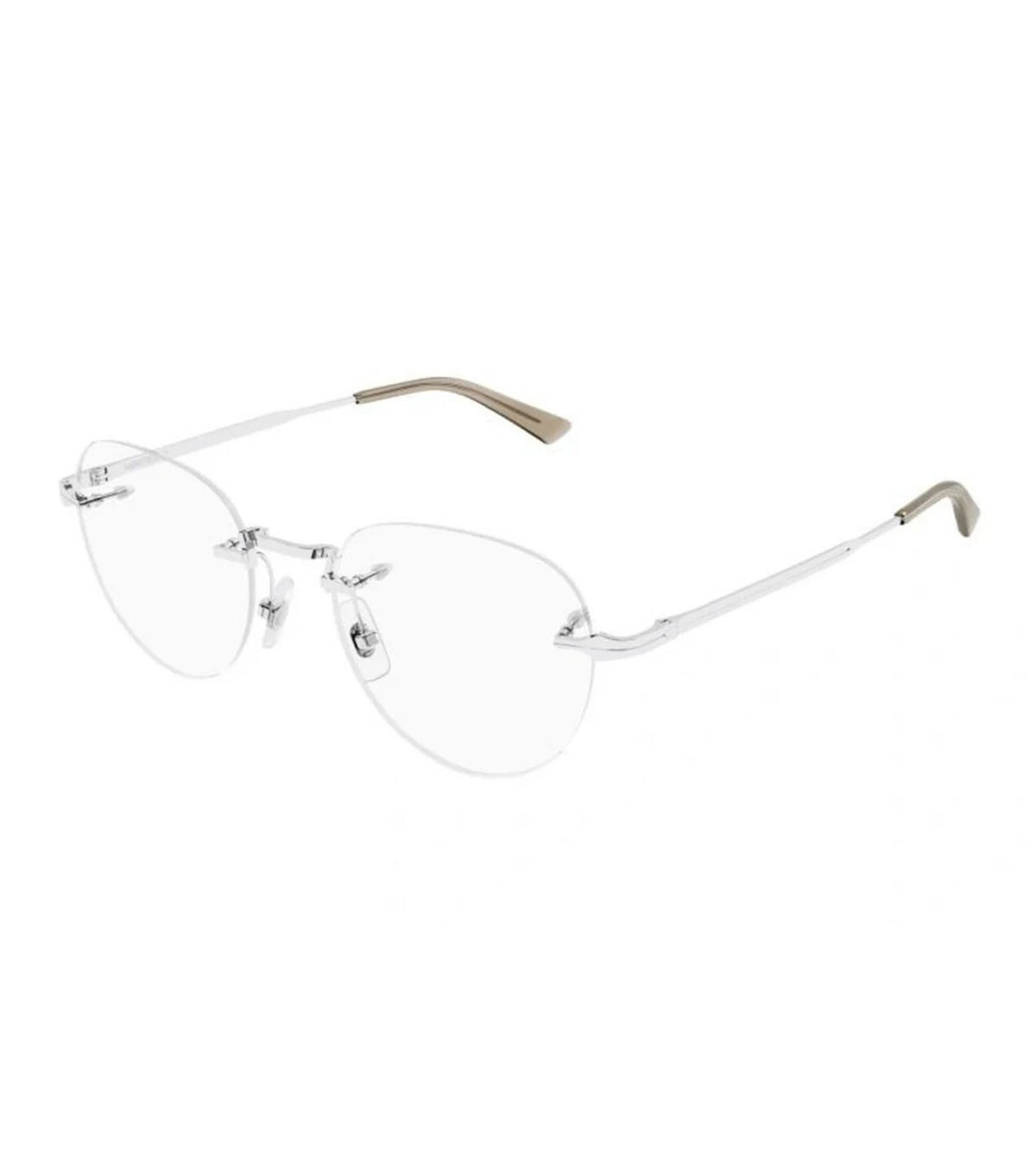Mont Blanc Men's Silver Wayfarer Optical Frames MB0268O-002-52