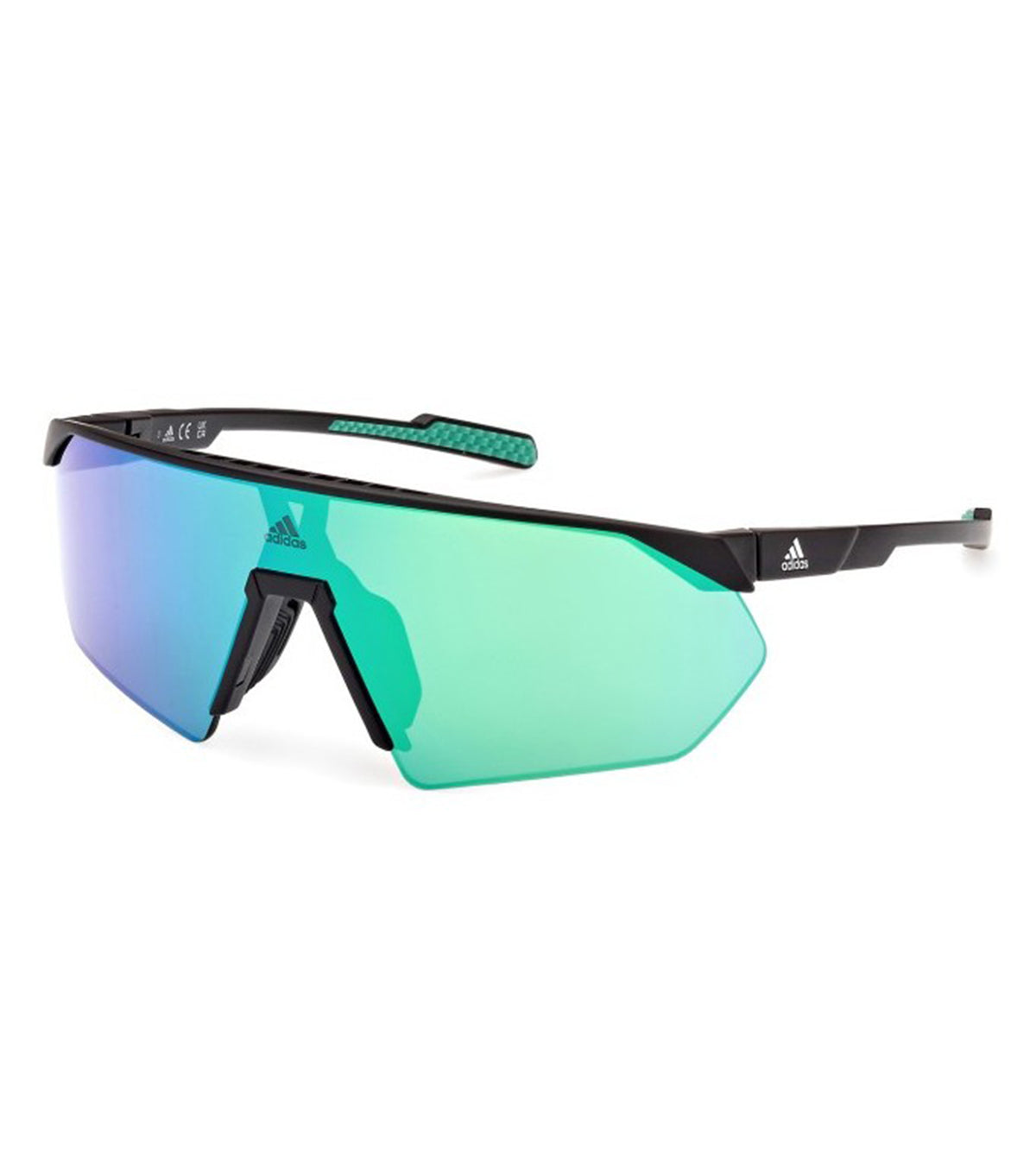 Adidas Women's Green Mirror Irregular Sunglasses - SP0076 02Q