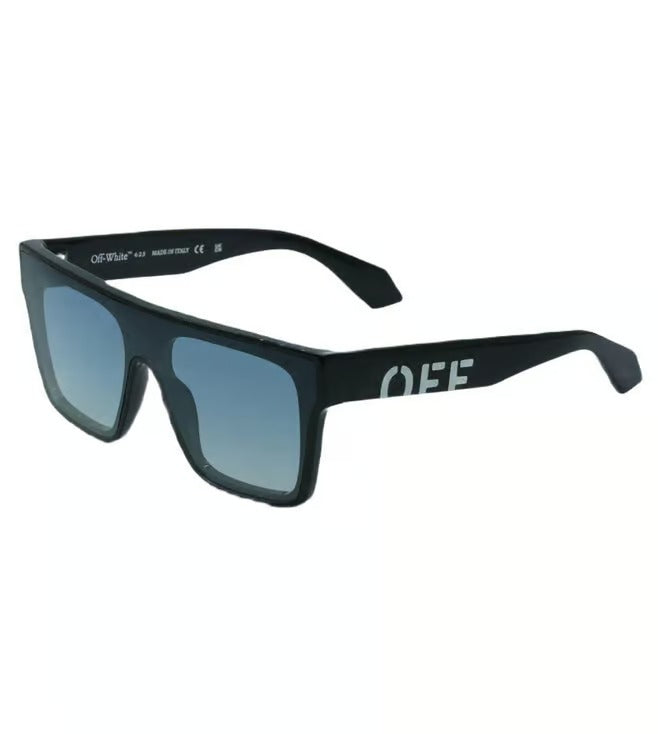 Off White Men's Blue Square Sunglasses OERI14M11040