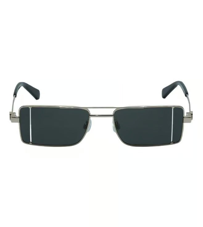 Off White Men's Grey Aviator Sunglasses OERI14AS2517607
