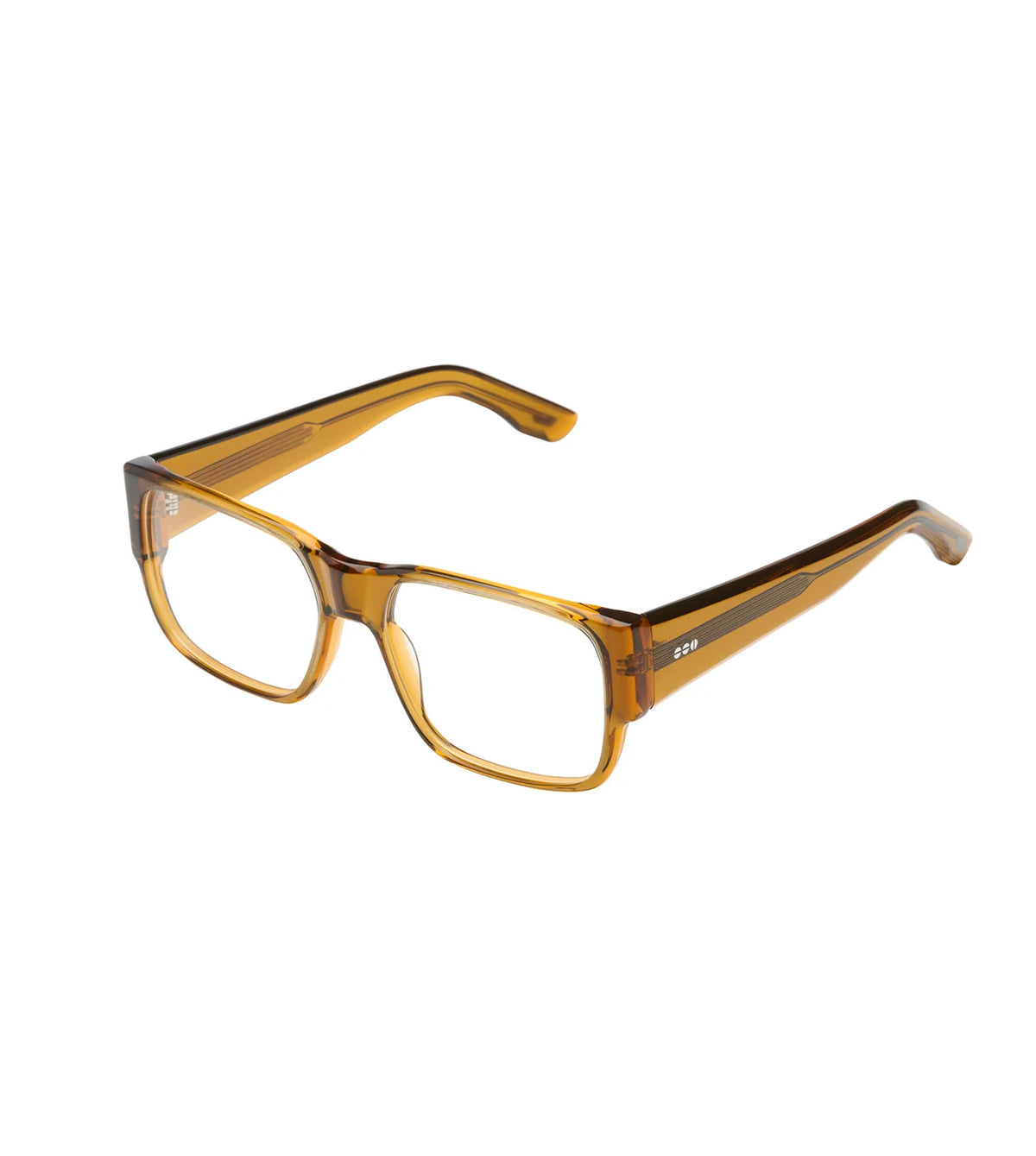 Komono Unisex Amber Rectangular Optical Frames - KOM-O8627