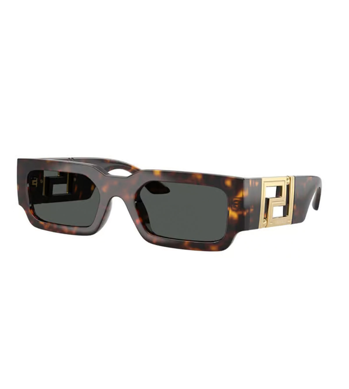 Versace Men's Grey Rectangle Sunglasses - 0VE4506U108/8754