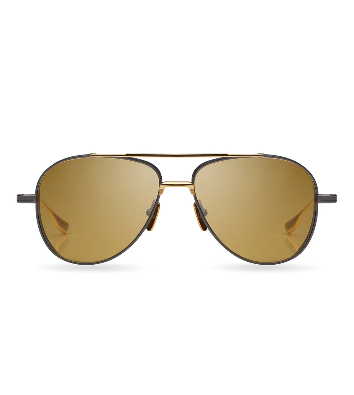 Dita Unisex Golden Amber Aviator Sunglasses - DTS141-A-02