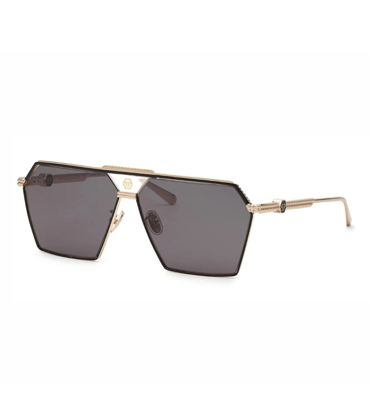 Philipp Plein SPP076M 66 301 Men's Grey Navigator Sunglasses