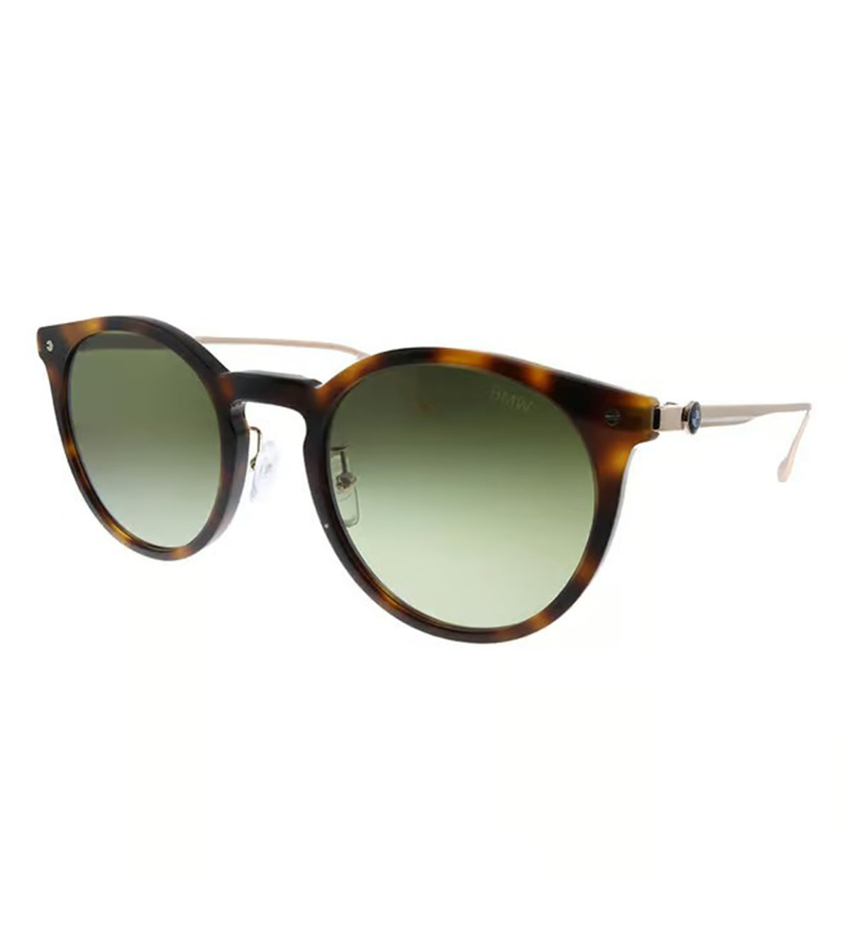 BMW Unisex Green Round Sunglasses - BW0007 53P