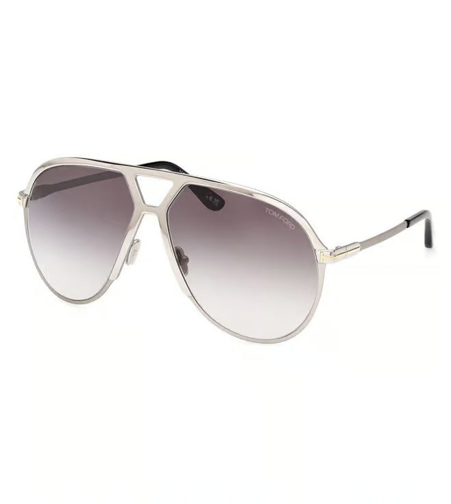 Tom Ford Men's Grey Pilot Sunglasses-zoom-2