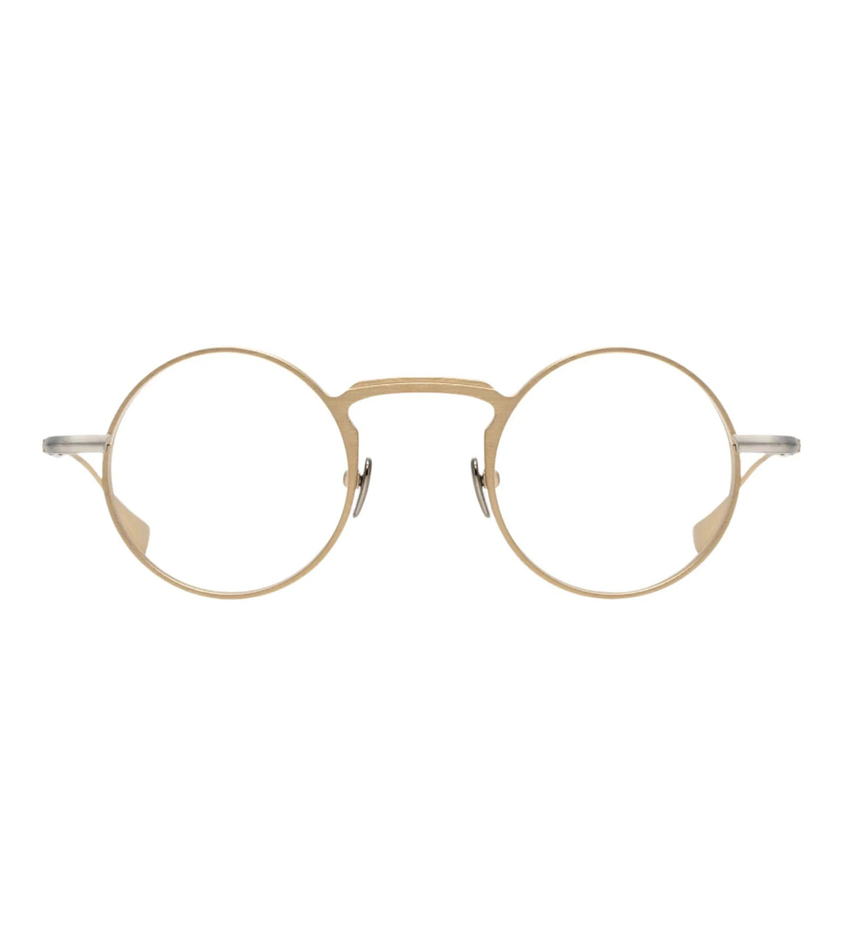 Masunaga TORCULAR 11 GOLD 44 Unisex Gold Round Optical Frames