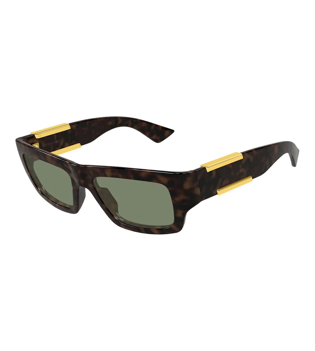 Bottega Veneta Unisex Solid Green Rectangle Sunglasses - BV1452S-002-53