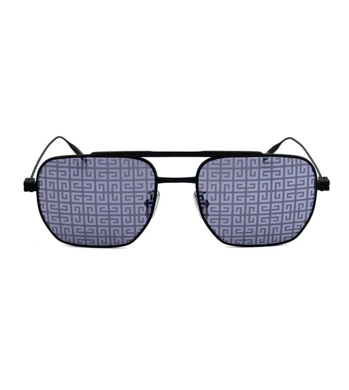 Givenchy Unisex Dark Grey Mirrored Square Sunglasses - GV40041U 54 02C