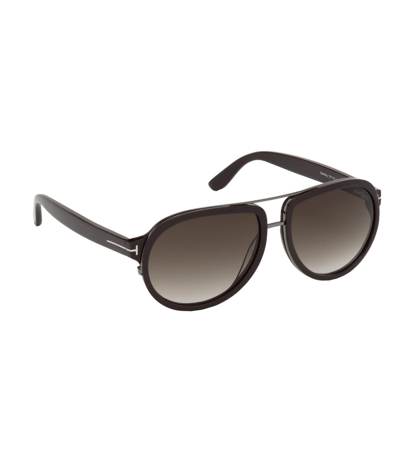 Tom Ford Men's Gradient Smoke Pilot Sunglasses
