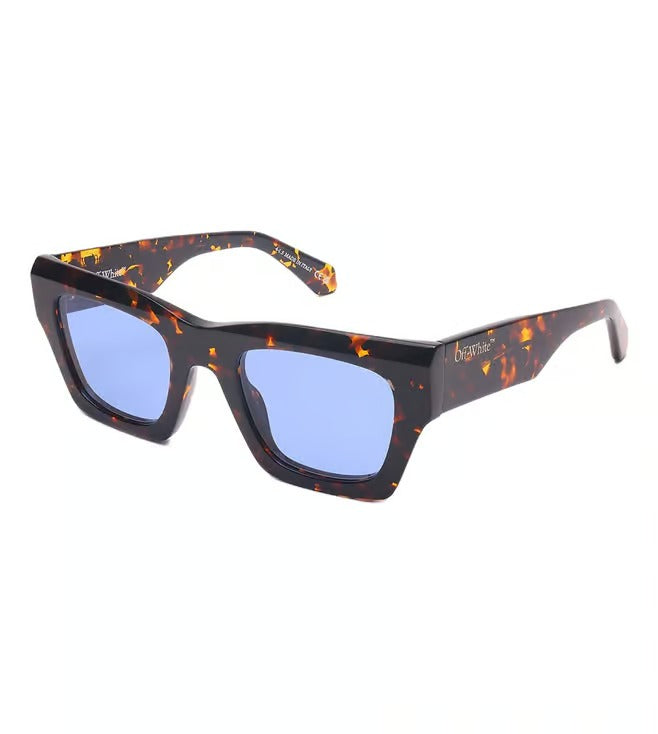 Off White Men's Blue Square Sunglasses OERI14R16045