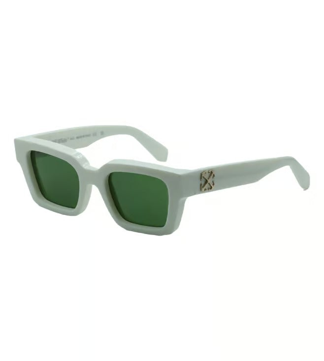 Off White Unisex Green Square Sunglasses OERI126S2410155 M