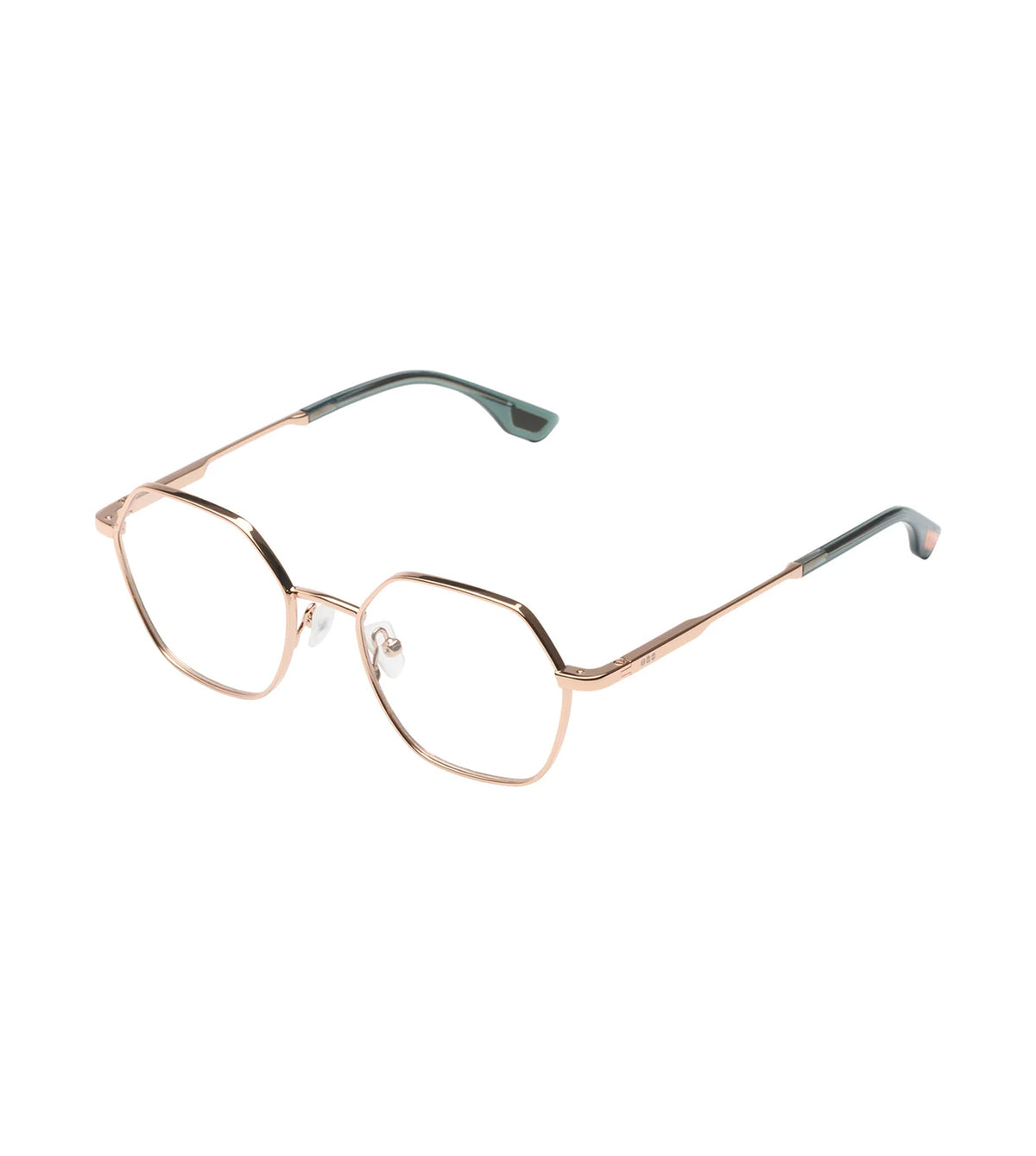 Komono Unisex Rose Gold Polygonal Optical Frames - KOM-O8852