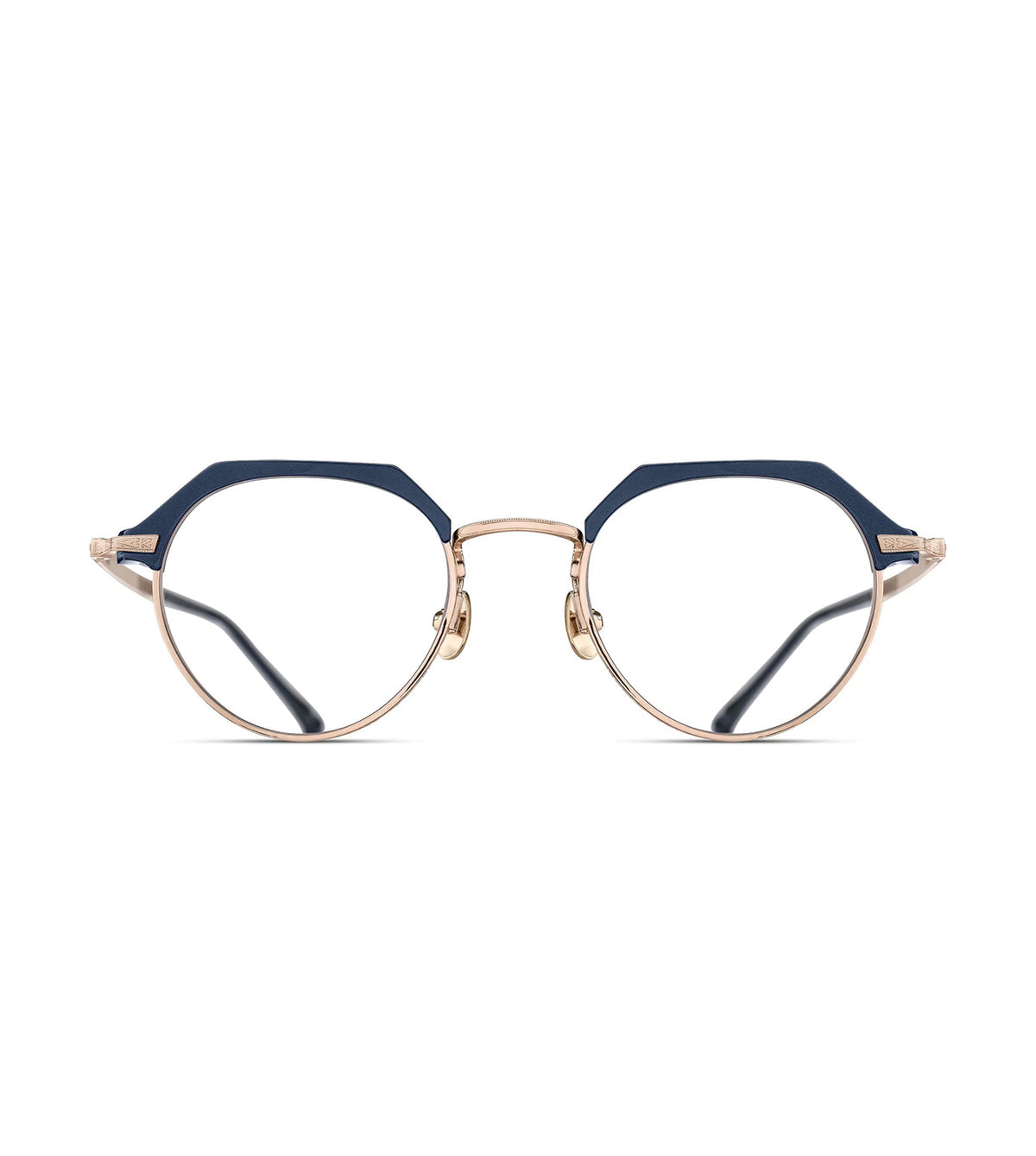 Matsuda M2064.RX.NVY-RG.48 Unisex Navy Crown Pantos Optical Frames