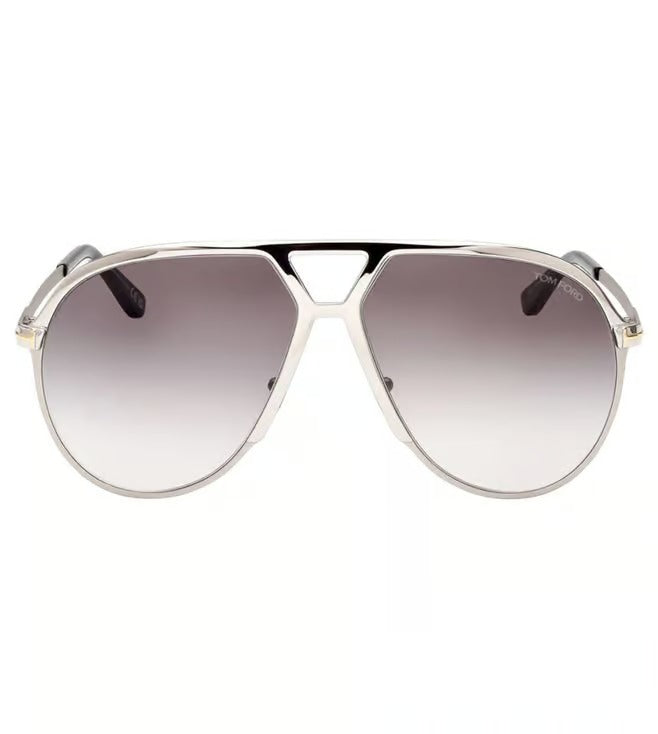 Tom Ford Men's Grey Pilot Sunglasses-1