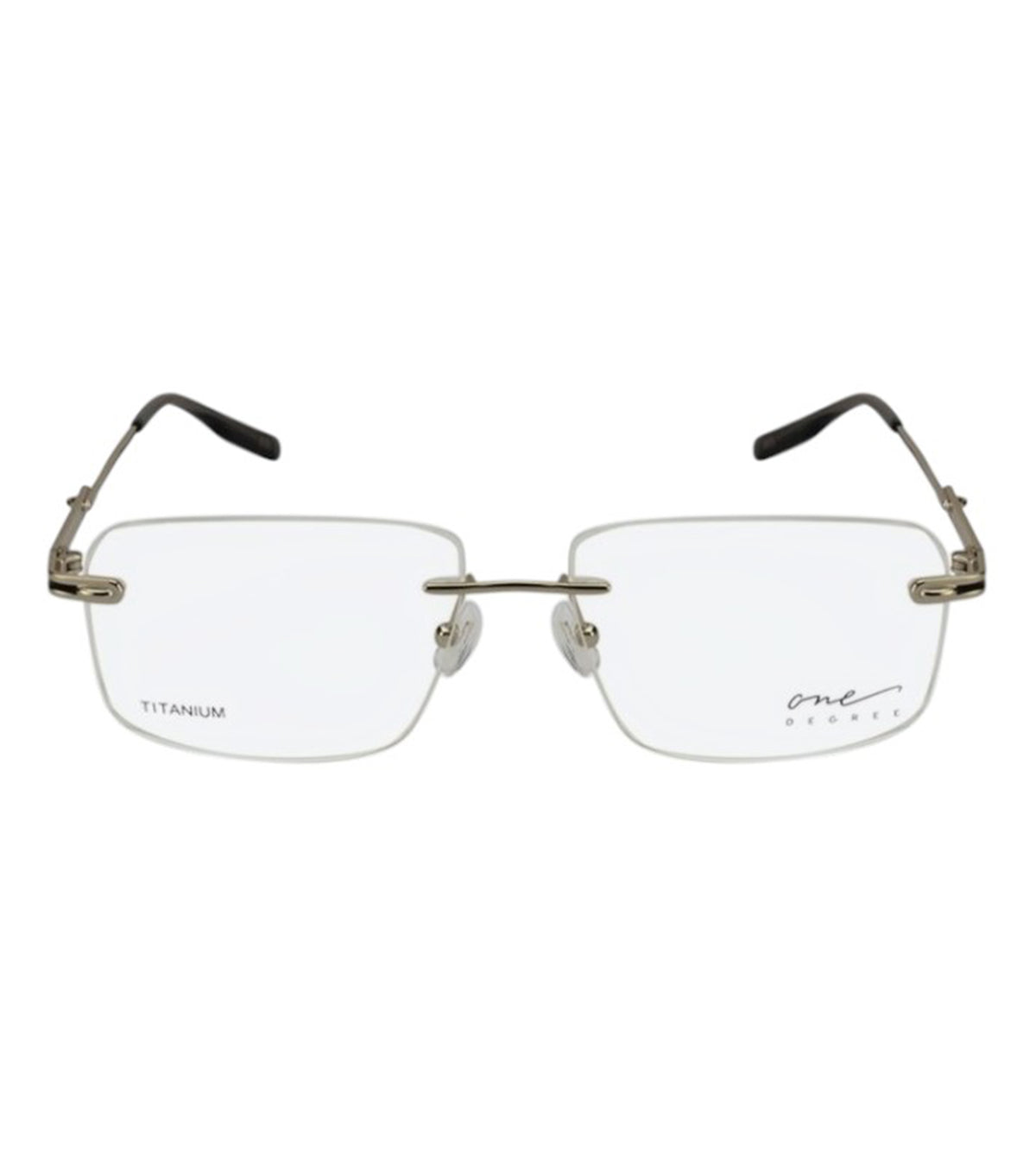 One Degree Unisex Silver Geometric Optical Frames - OD1005 D1G3 56