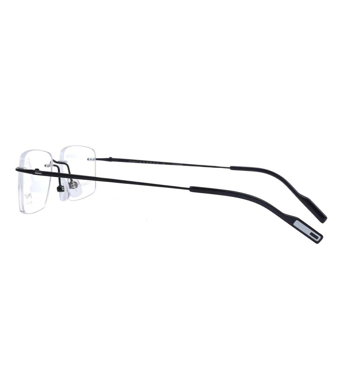 One Degree Unisex Matte Black Rectangle Optical Frames - OD6002 C2C2 53