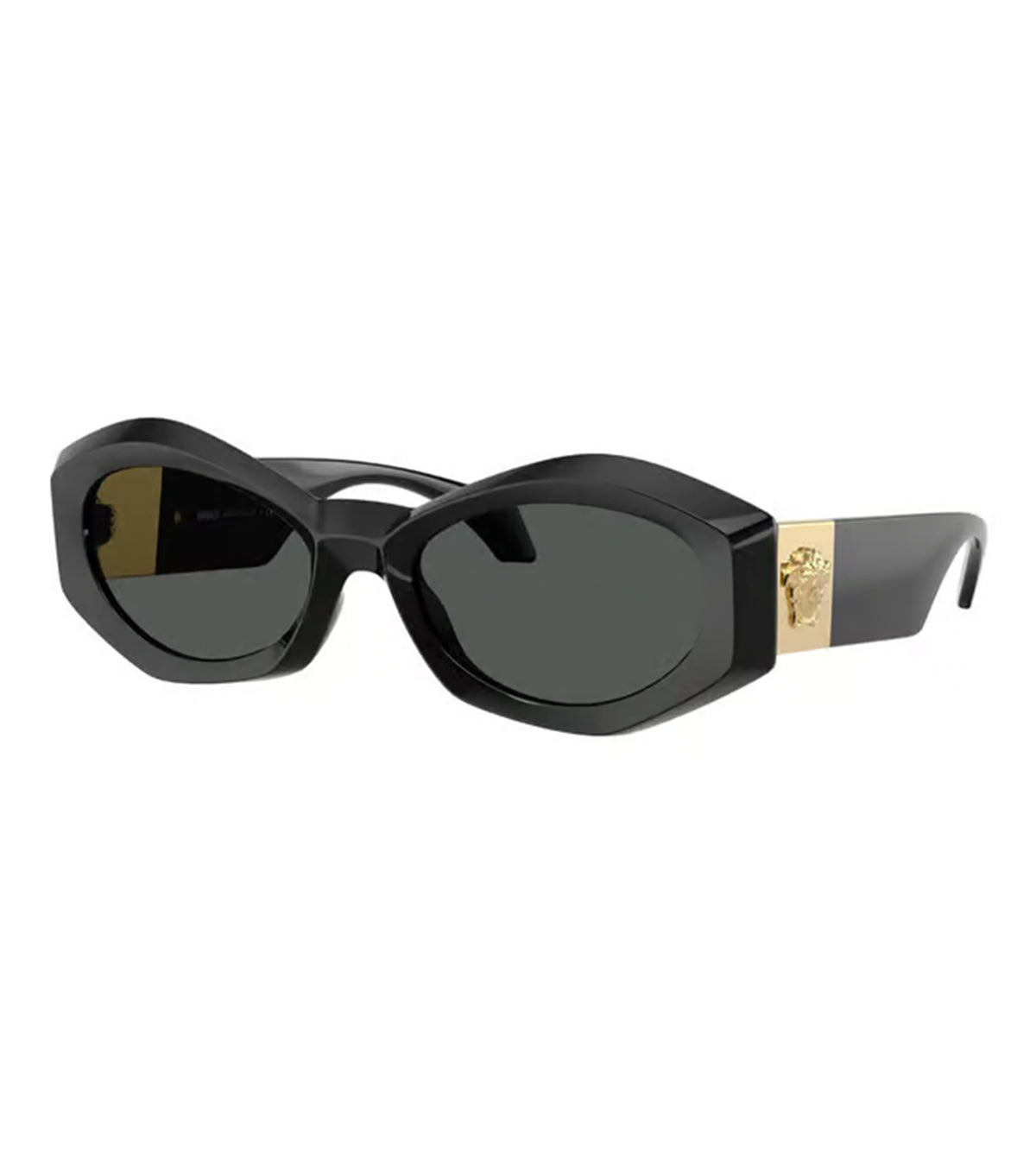 Versace Women's Grey Irregular Sunglasses - 0VE4466UGB1/8754