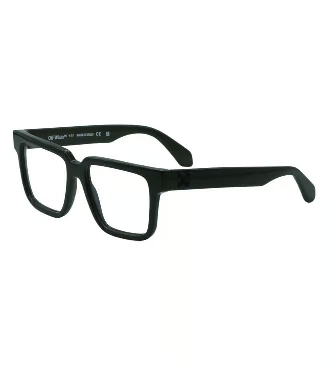 Off White Unisex Green Square Optical Frames OERJ08O15600