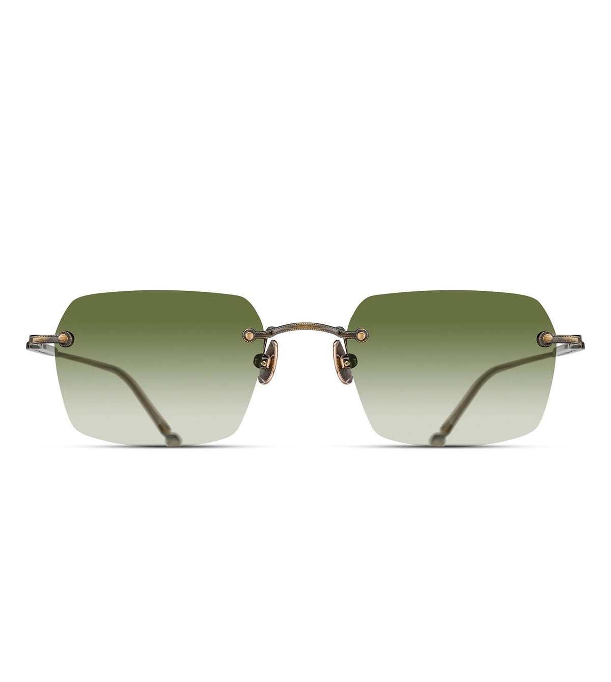 Matsuda M5008.SG.AG.51 Unisex Sage Green Gradient Square Sunglasses