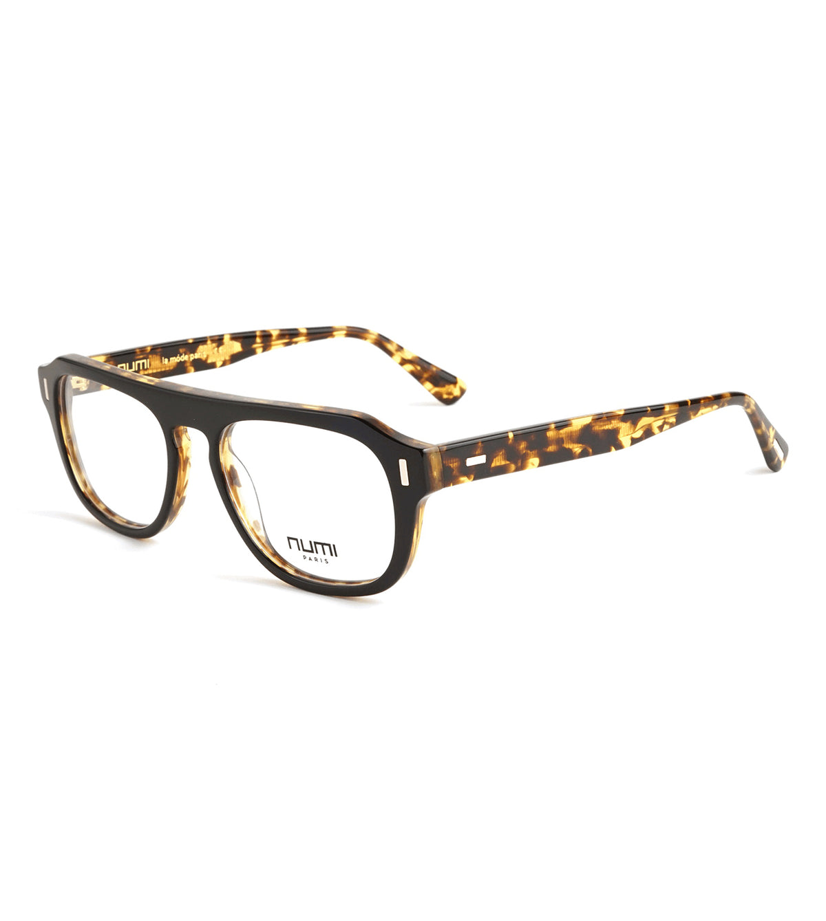Numi Paris Men's Black Rectangle Optical Frames - NP2403-02-54