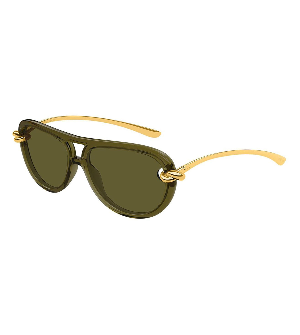 Bottega Veneta Women's Green Aviator Sunglasses - BV1418S-003-58