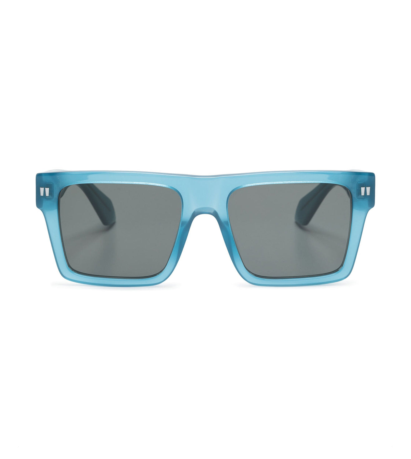 Off White Unisex Grey Square Sunglasses OERI109S2414607