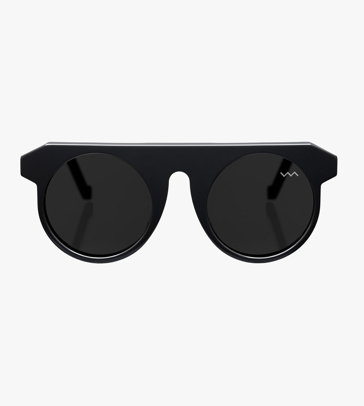 Vava BL0006B.145.48 Unisex Black Round Sunglasses