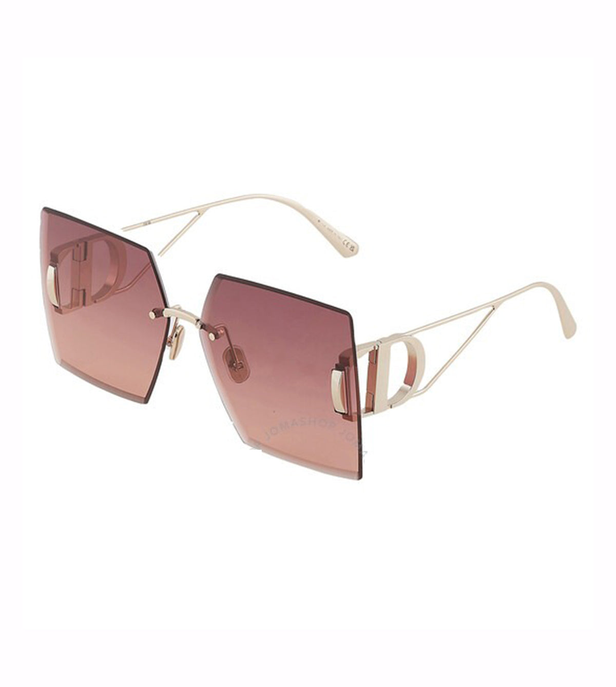 Dior CD40101U 64 C0F2 Women's Brown Rectangle Sunglasses alternate view