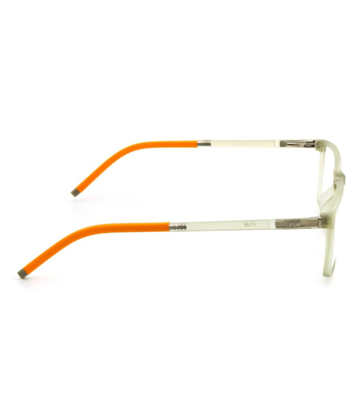 Irus Men's Matt Transparent Green Rectangular Optical Frames - IRUS 3146 48 C4