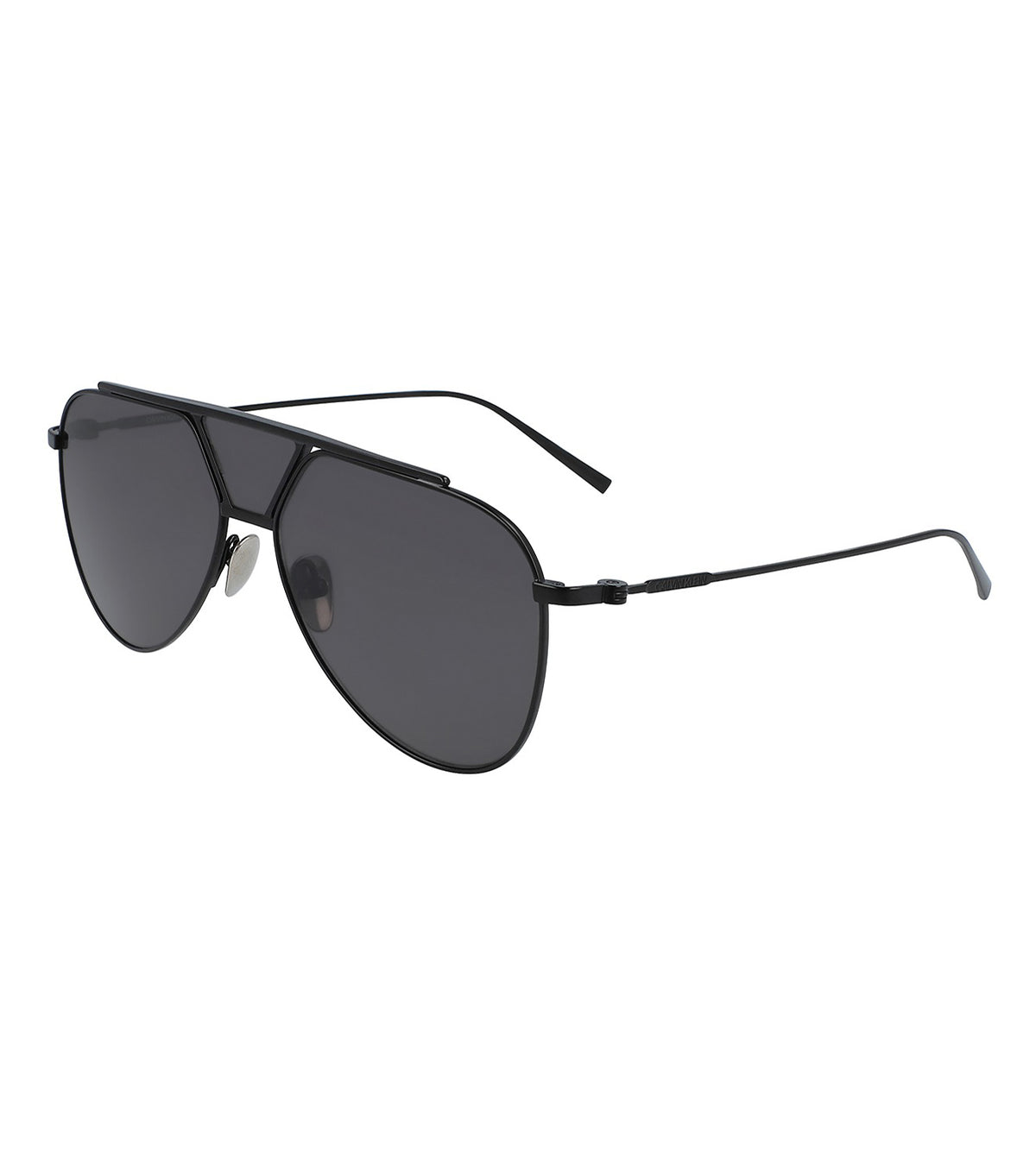 Calvin Klein Unisex Grey Aviator Sunglasses - Ck 20101 001 59 S