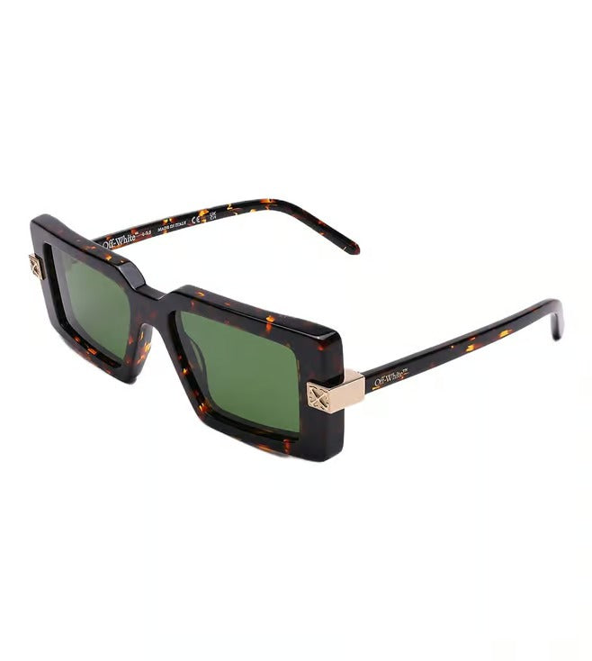 Off White Men's Green Square Sunglasses OERI14W16055