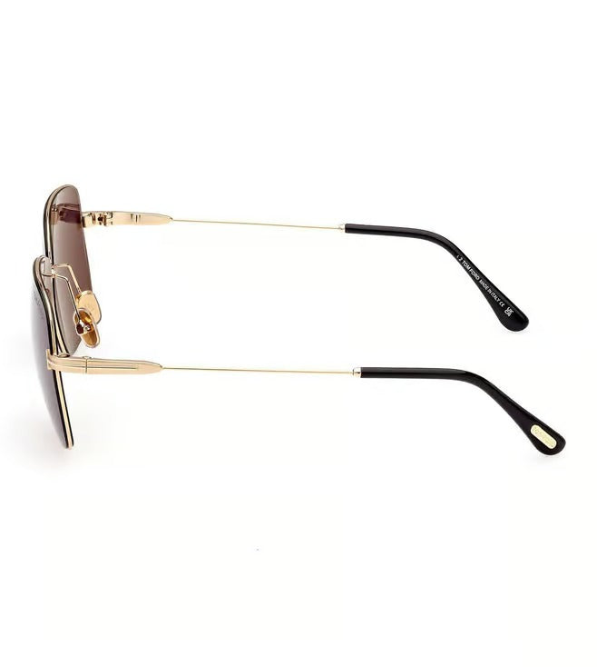 Tom Ford Unisex Smoke Pilot Sunglasses-zoom-3