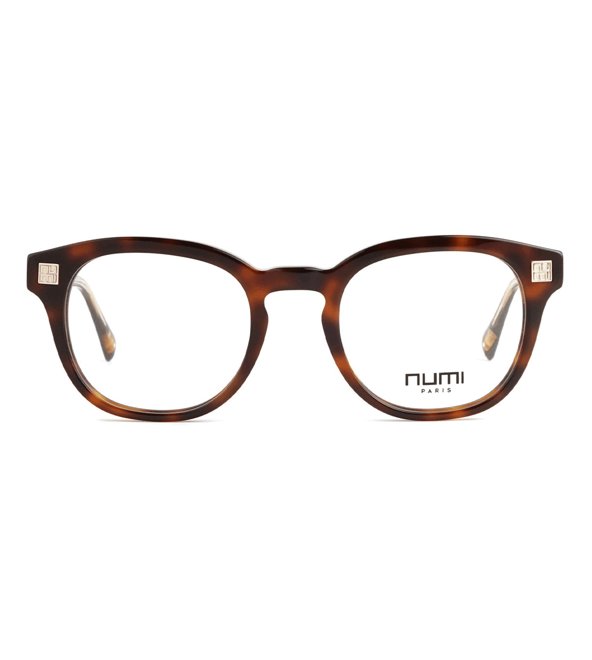 Numi Paris Men's Havana Square Optical Frames - NP2417-04-49