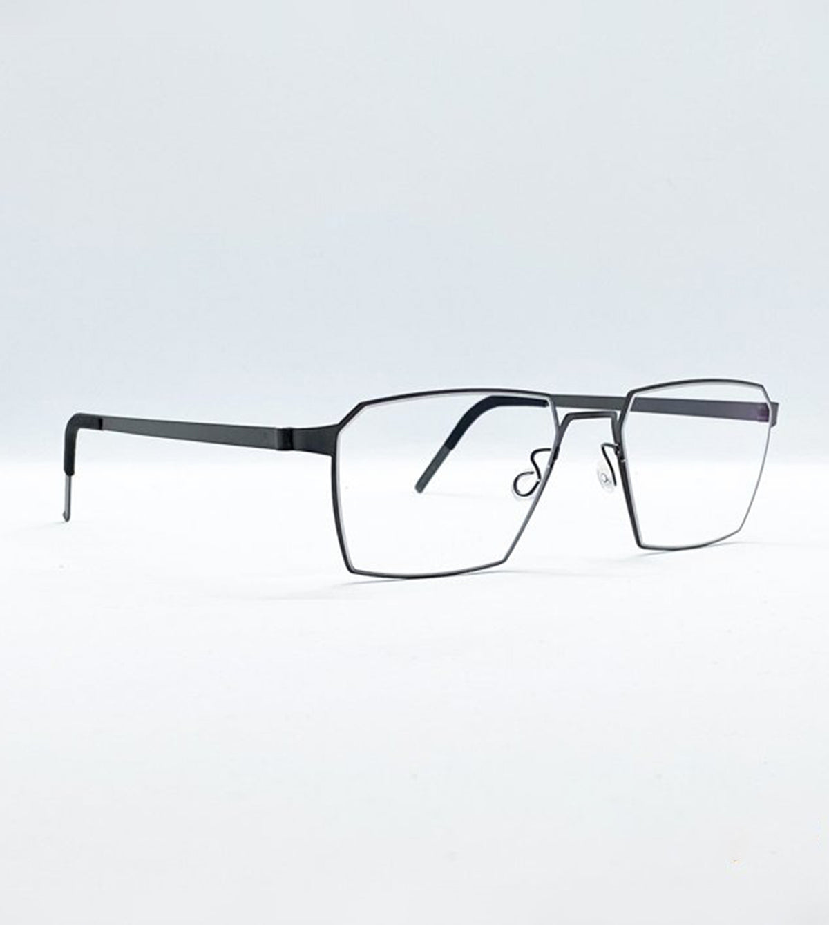 Lindberg L-St 9628 U9 Black Geometric Optical Frame side view