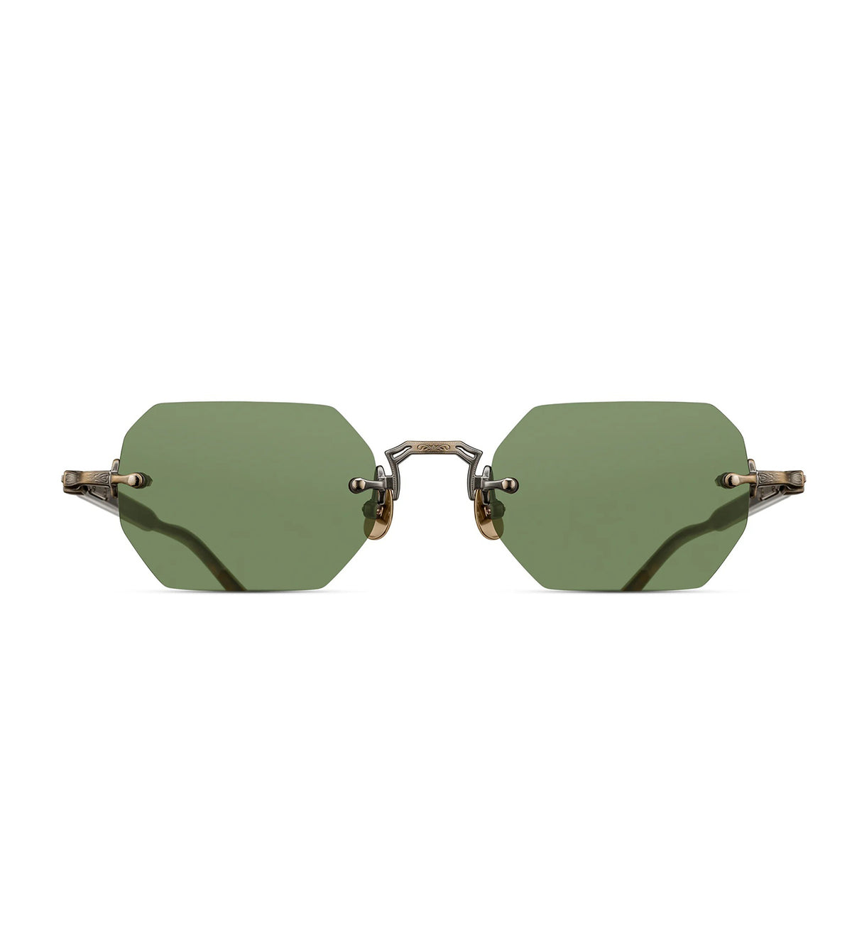 Matsuda M5010.SG.AG-DTO.51 Unisex Sage Green Rectangle Sunglasses
