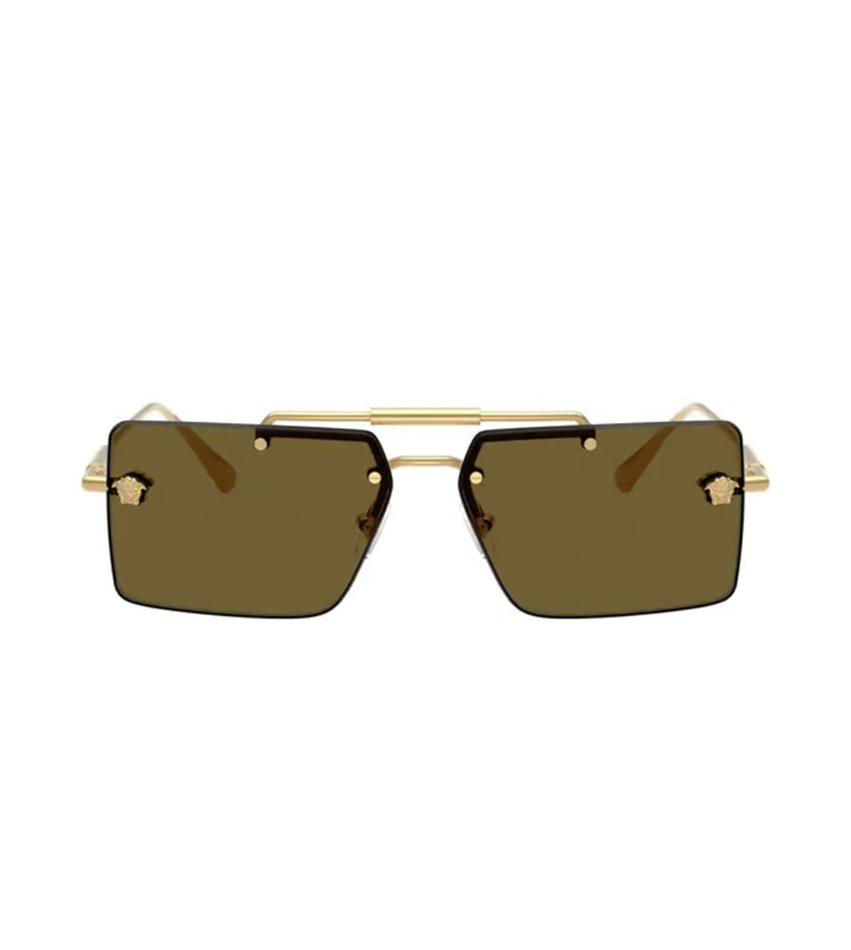 Versace Women's Brown Rectangle Sunglasses - 0VE224510027360